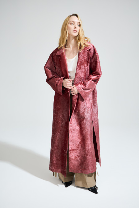 Пальто The Coat (Цвет Розовый, Размер 44/S, Состав 100% хлопок)
