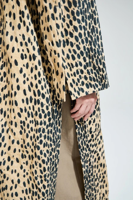 Пальто The Coat (Цвет Леопард, Размер 44/S, Состав 90% хлопок 10% полиэстер)