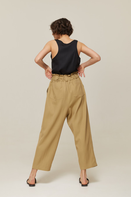 Брюки Vero (Цвет Бежевый, Размер XS, Состав 100% хлопок)