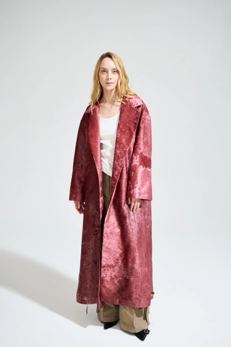 Пальто The Coat (Цвет Розовый, Размер 44/S, Состав 100% хлопок)