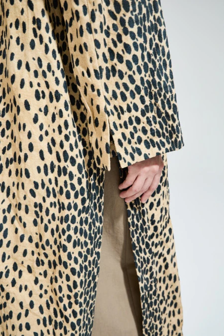 Пальто The Coat (Цвет Леопард, Размер 44/S, Состав 90% хлопок 10% полиэстер)