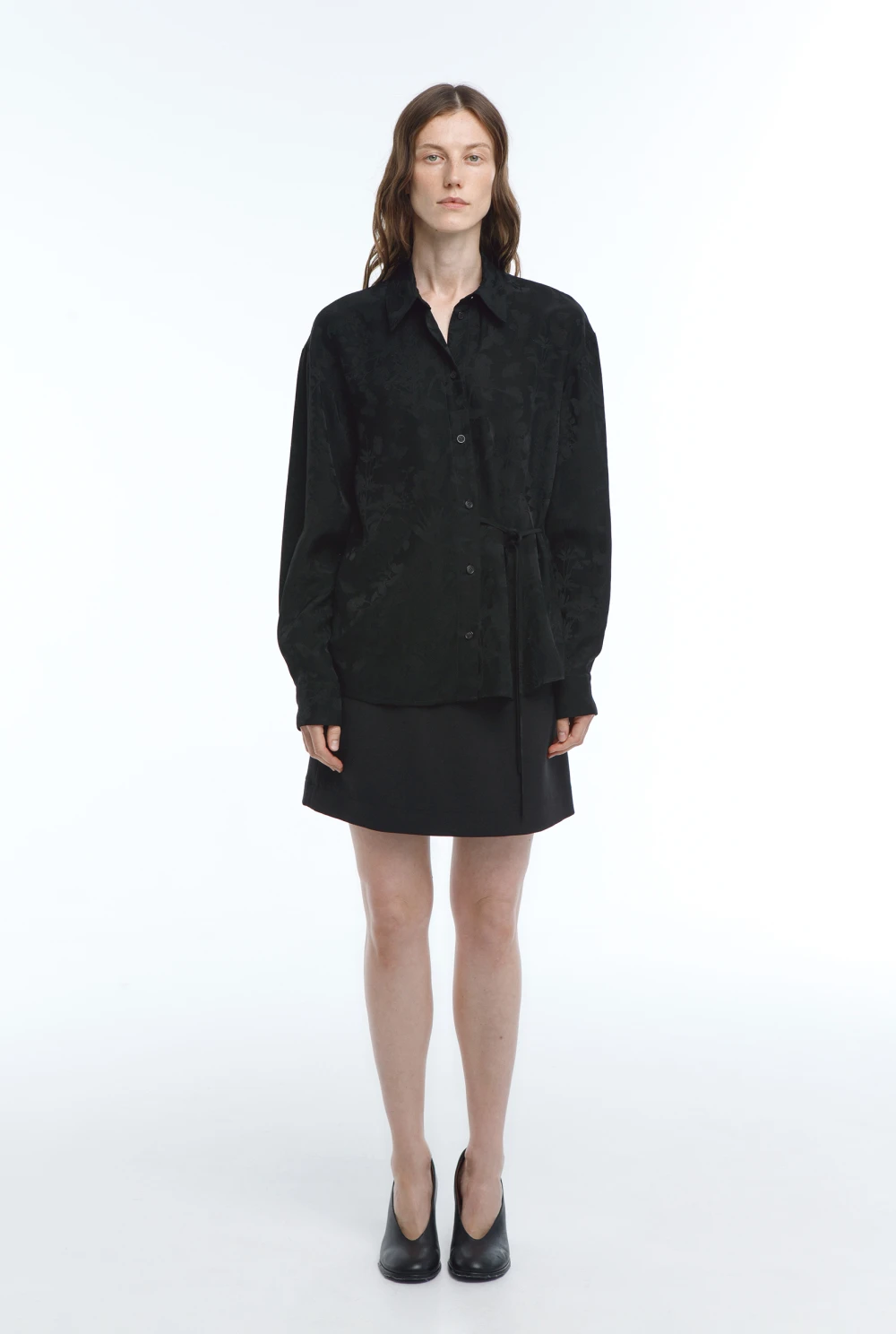 Рубашка Sash (Цвет Чёрный, Размер 44/S, Состав 100% Ацетат)