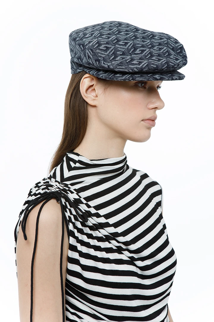 Топ Sorry I`am late ( Цвет Чёрно-белая полоска )