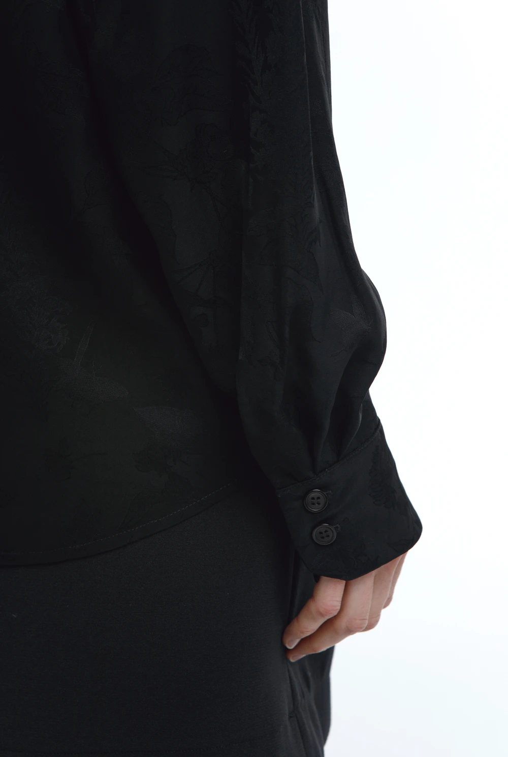 Рубашка Sash (Цвет Чёрный, Размер 44/S, Состав 100% Ацетат)