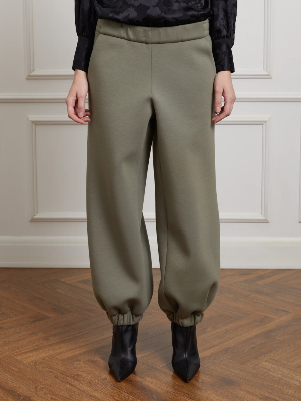 Брюки Bubu (Цвет Хаки/серый, Размер S/M, Состав 80% вискоза, 20% полиэстер)