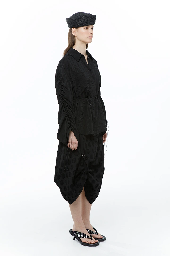 Рубашка Curtains (Цвет Чёрный, Размер 44/S, Состав Хлопок 3% , 96% Вискоза , 1% Полиамид)