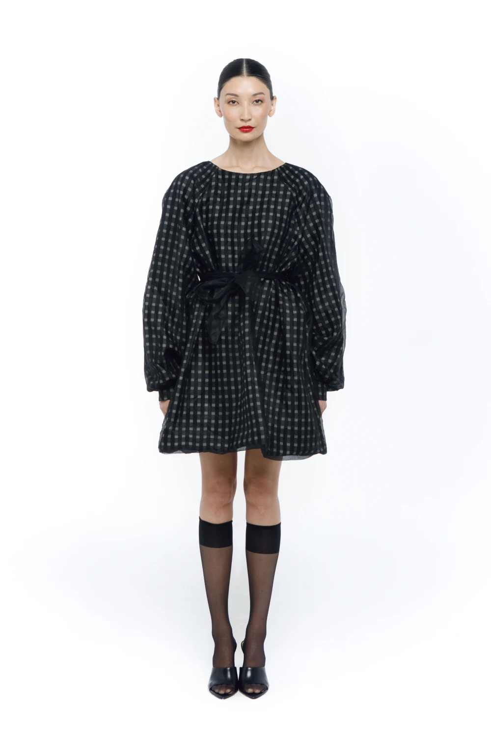Платье Sky ( Цвет Чёрный в золотую клетку )