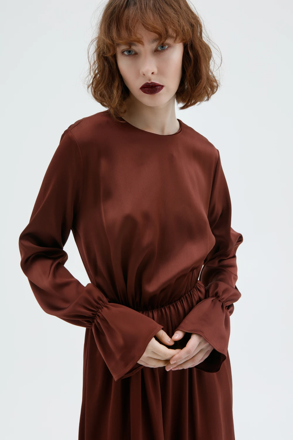 Платье Balla (Цвет Умбра, Размер S, Состав 95% вискоза, 5% эластан)