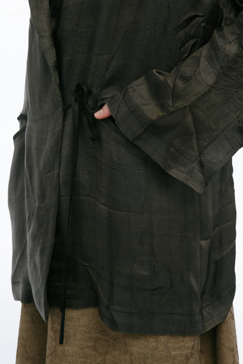 Жакет Cedar (Цвет Золотой в полоску, Размер S-M, Состав 50% ацетат, 50% купро)