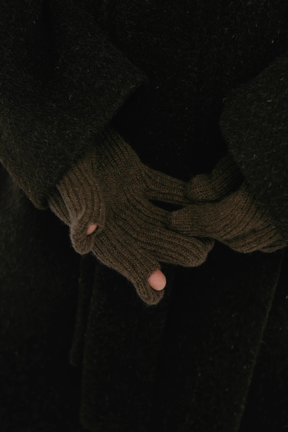 Перчатки cashmere ( Цвет Коричневый )