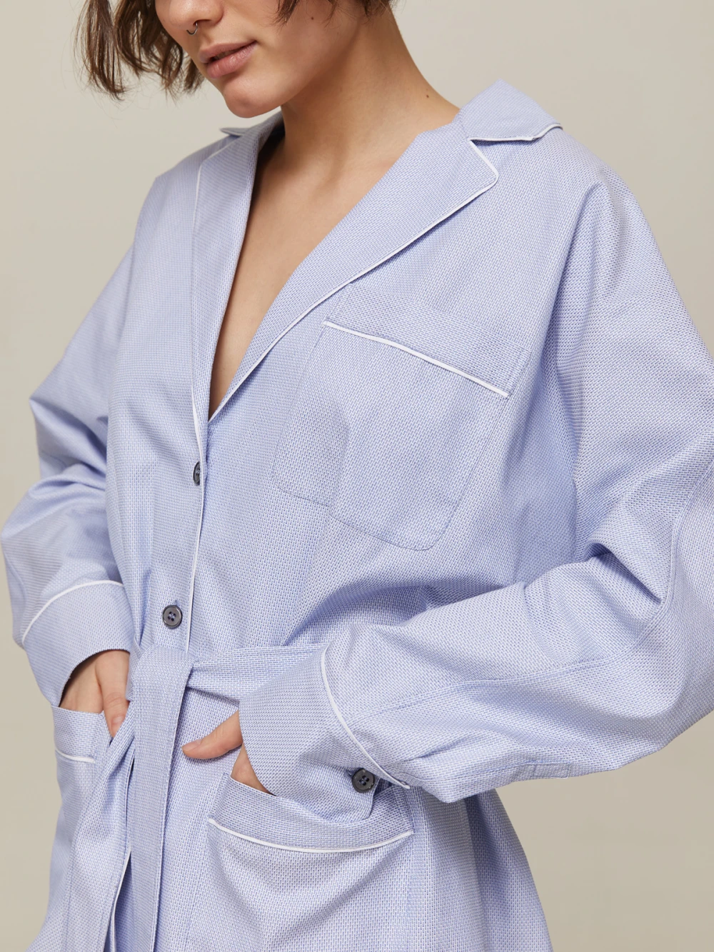 Костюм Aysha ( Цвет Светло-голубой с узором )