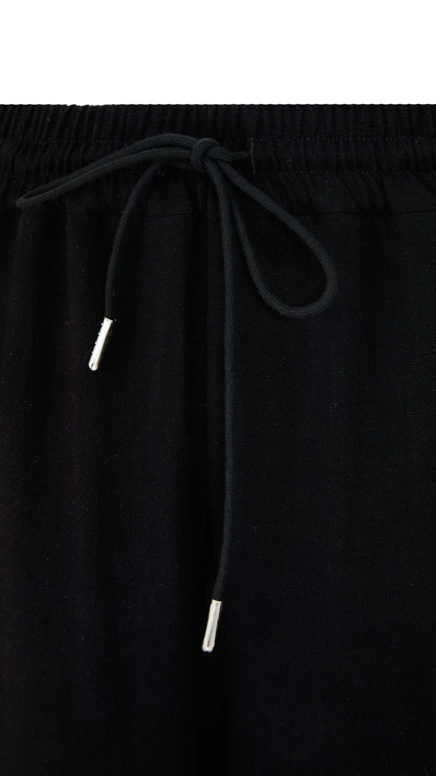 Брюки Linen 2 (Цвет Чёрный, Размер 44/S, Состав 70% вискоза, 30% лён)