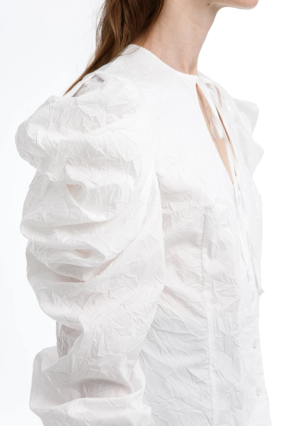 Блузка Nepman's Wife (Цвет Белый, Размер 44/S, Состав 65% хлопок, 35% полиэстер)