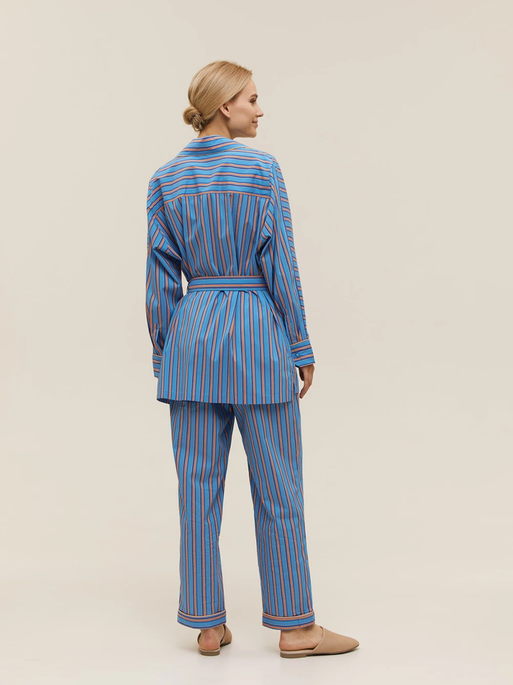Костюм Aysha ( Цвет Голубой в полоску )
