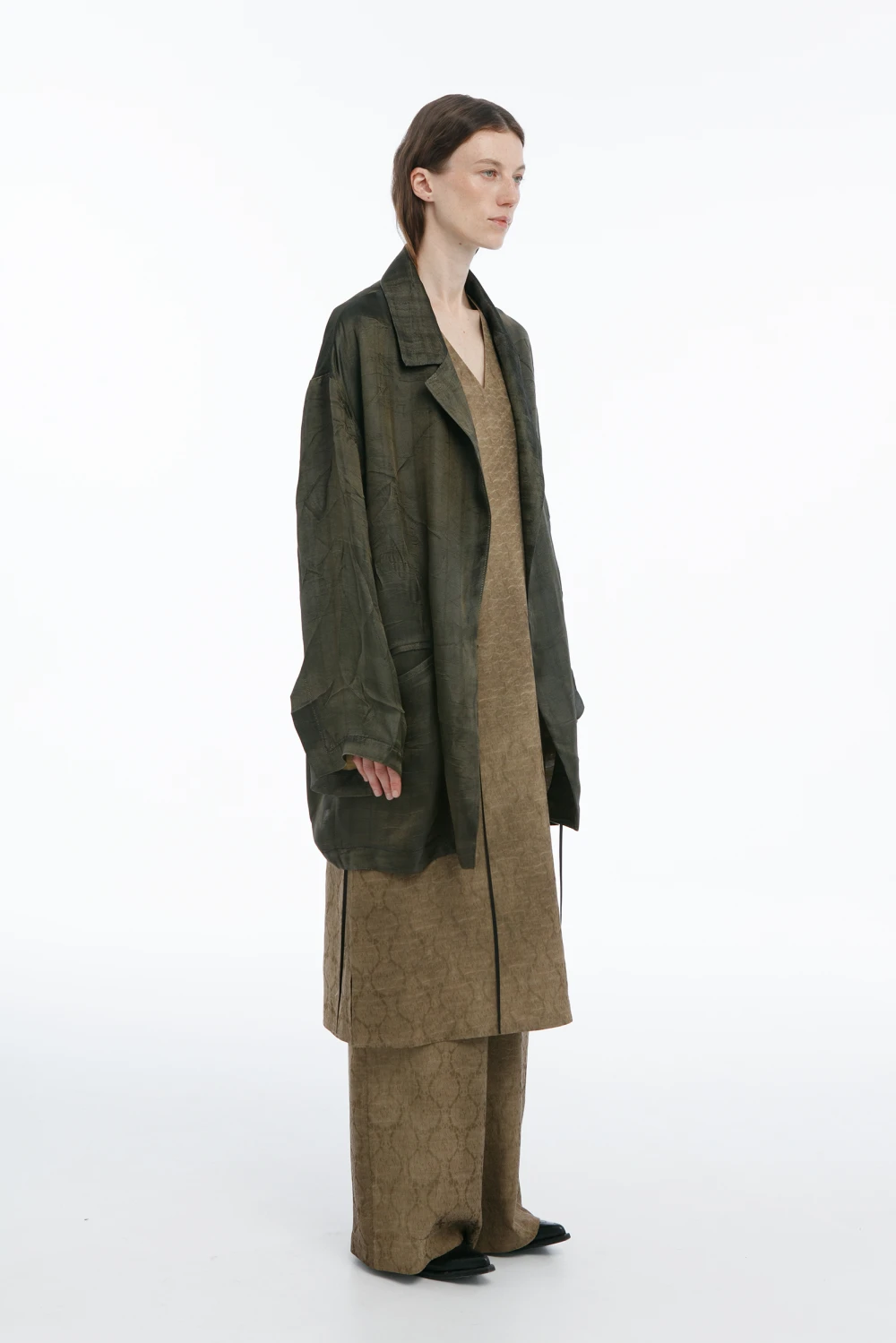 Жакет Cedar (Цвет Золотой в полоску, Размер S-M, Состав 50% ацетат, 50% купро)