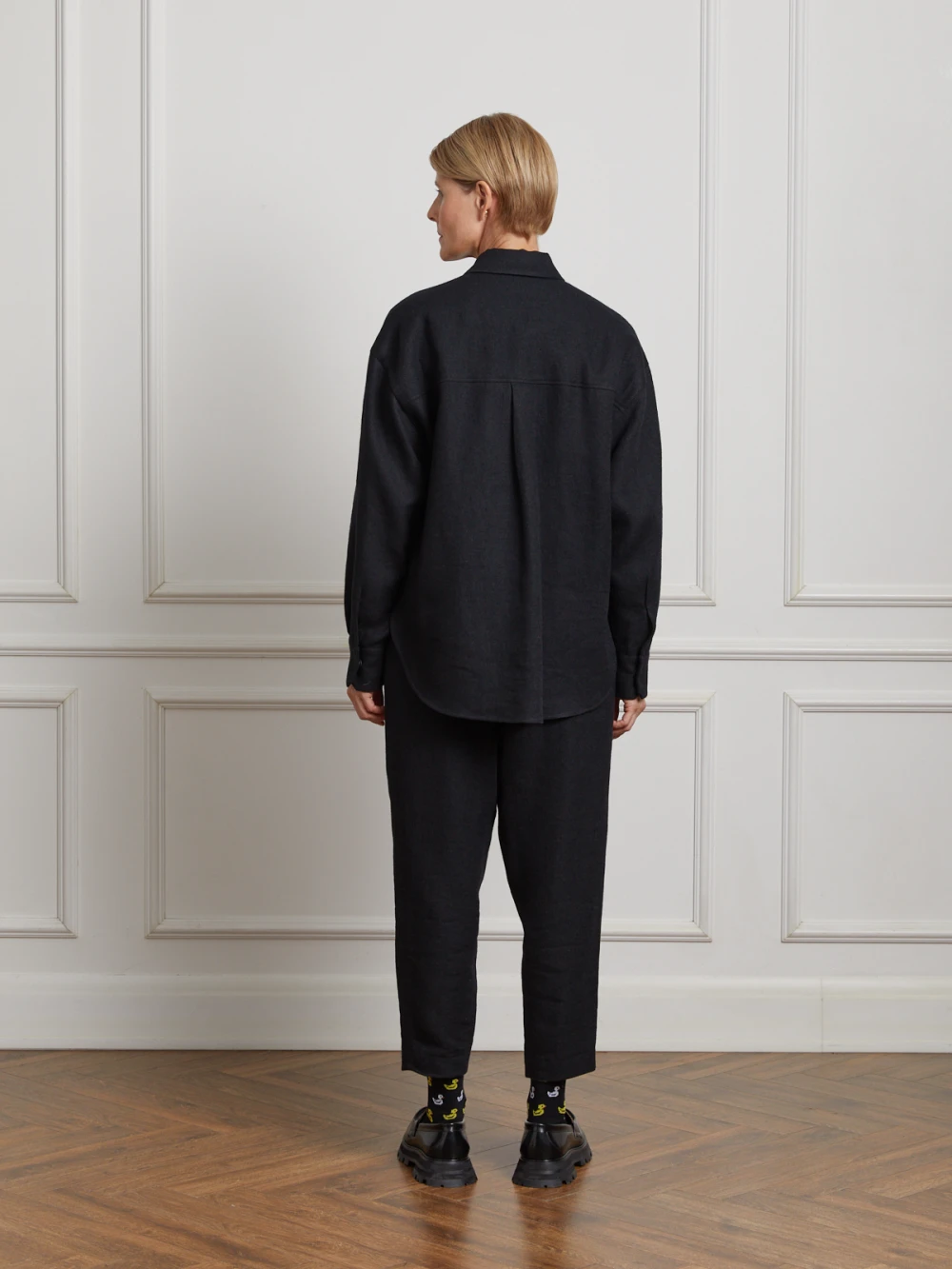 Костюм Aron (Цвет Чёрный, Размер L, Состав 52% шерсть, 48% лён)