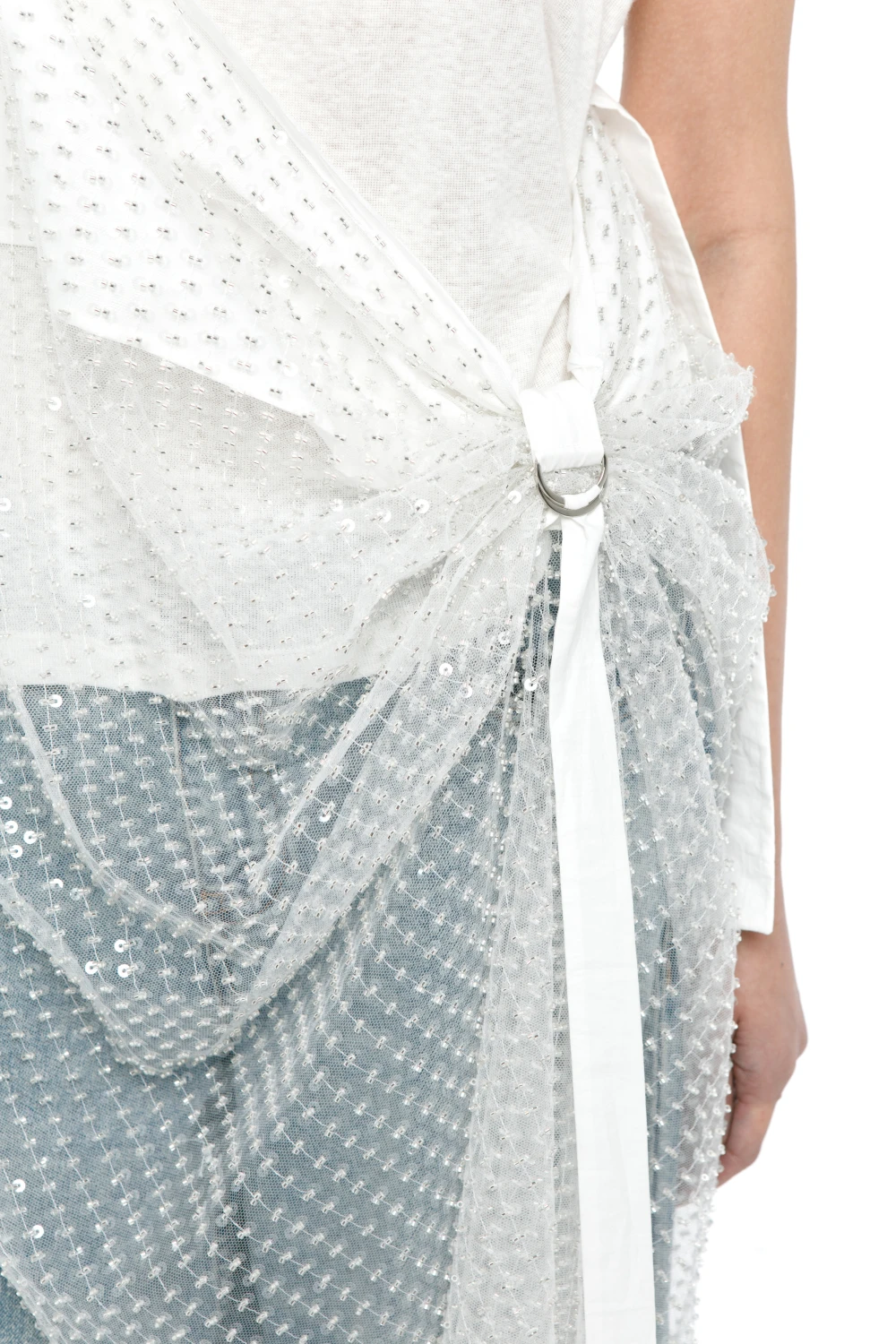 Платье See Through. (Цвет Белый, Размер S-M, Состав 100 % полиэстер)