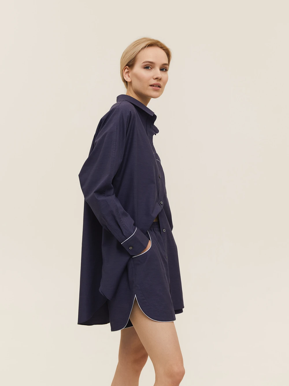 Костюм Atra (Цвет Тёмно-синий, Размер S, Состав 100% хлопок)