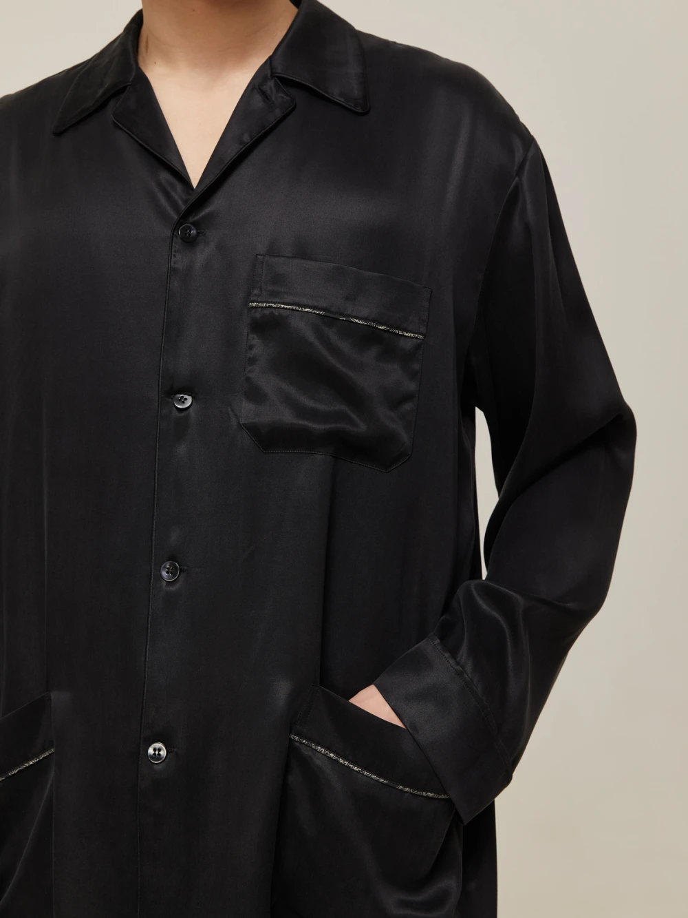 Пижама мужская Kolrig (Цвет Чёрный, Размер M, Состав 55% купро, 45% вискоза)