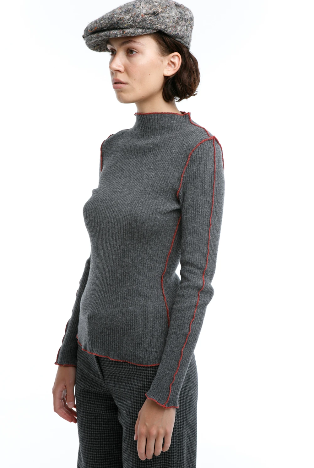 Лонгслив Fortune (Цвет Серый, Размер 44/S, Состав 80% шерсть, 20% полиамид)