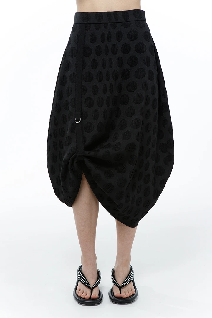 Юбка Aunty (Цвет Чёрный, Размер 44/S, Состав 56% Полиэстер, 25% ацетат, 17% вискоза, 2% эластан)