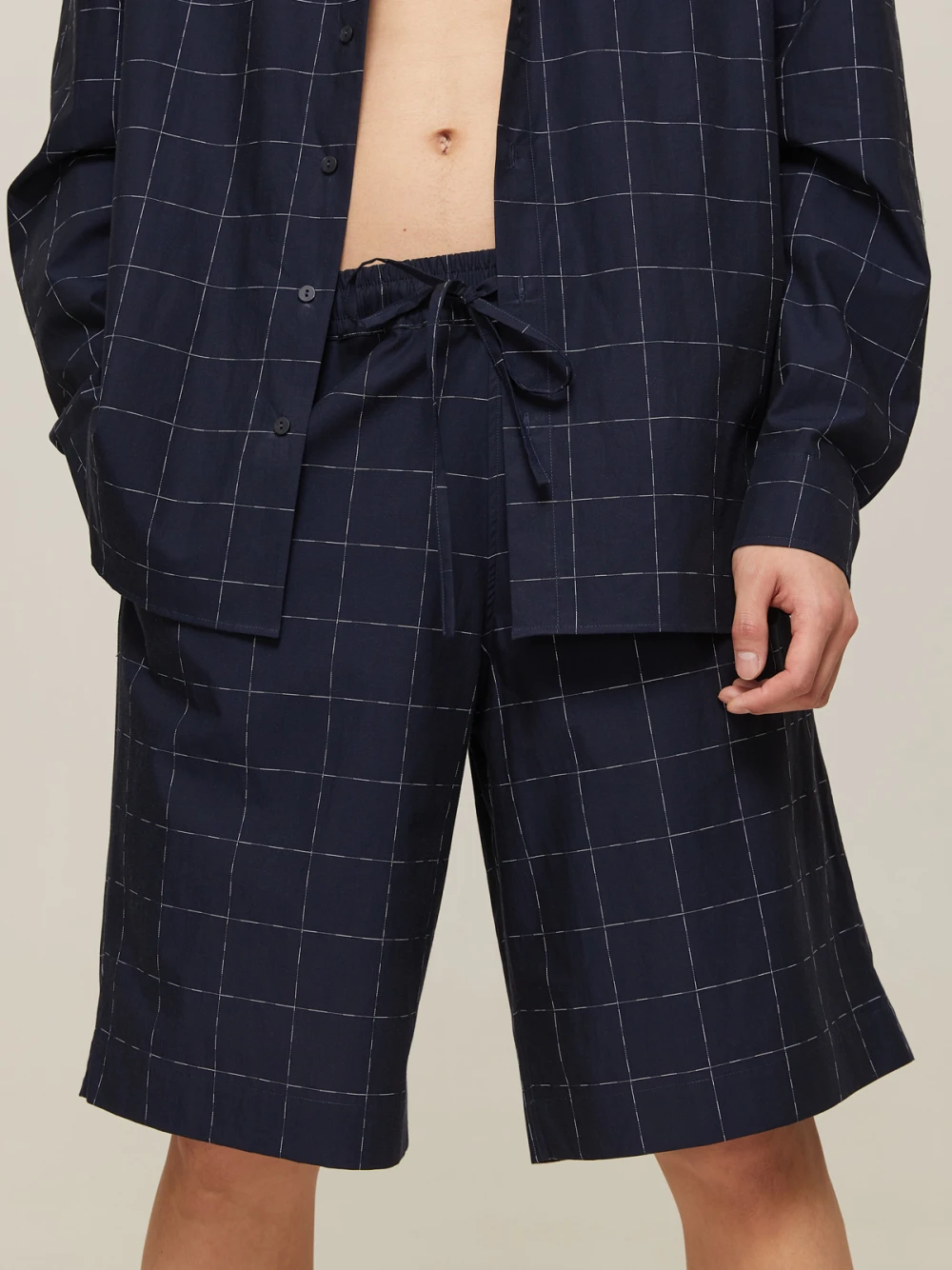 Пижама мужская Aries (Цвет Чернильный в клетку, Размер M, Состав 100% хлопок)