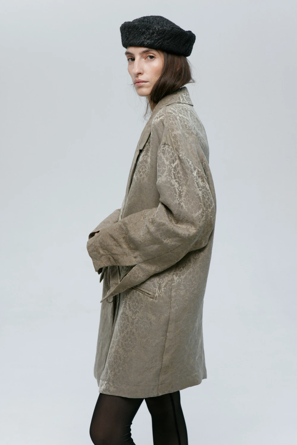 Пиджак Titled (Цвет Золотой, Размер S-M, Состав 40% Лён, 30% Полиэстер, 20% Шёлк, 10% Хлопок)