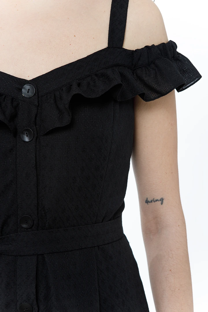 Платье Queen (Цвет Чёрный, Размер 44/S, Состав 80% полиэстер, 20% хлопок)