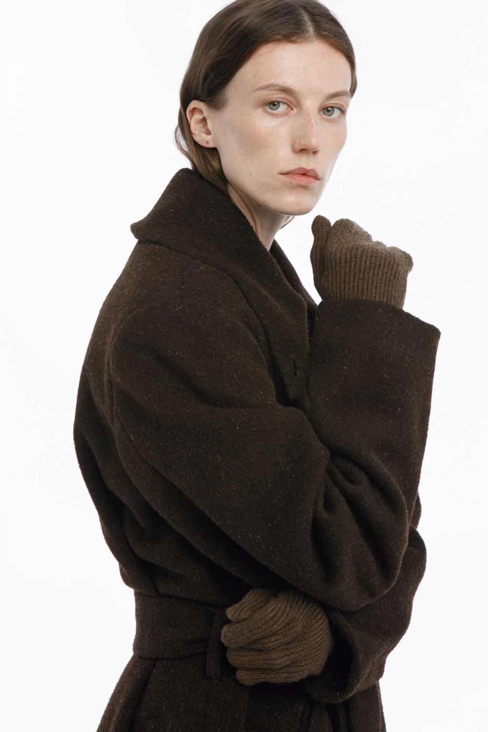 Перчатки cashmere ( Цвет Коричневый )