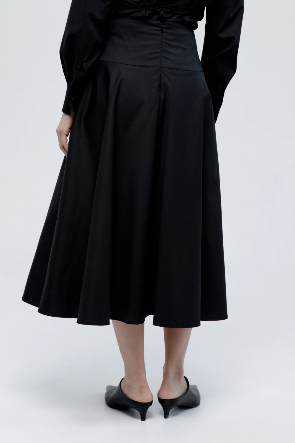 Юбка Courage (Цвет Чёрный, Размер 44/S, Состав 53% Хлопок, 42% Вискоза, 5% Эластан)