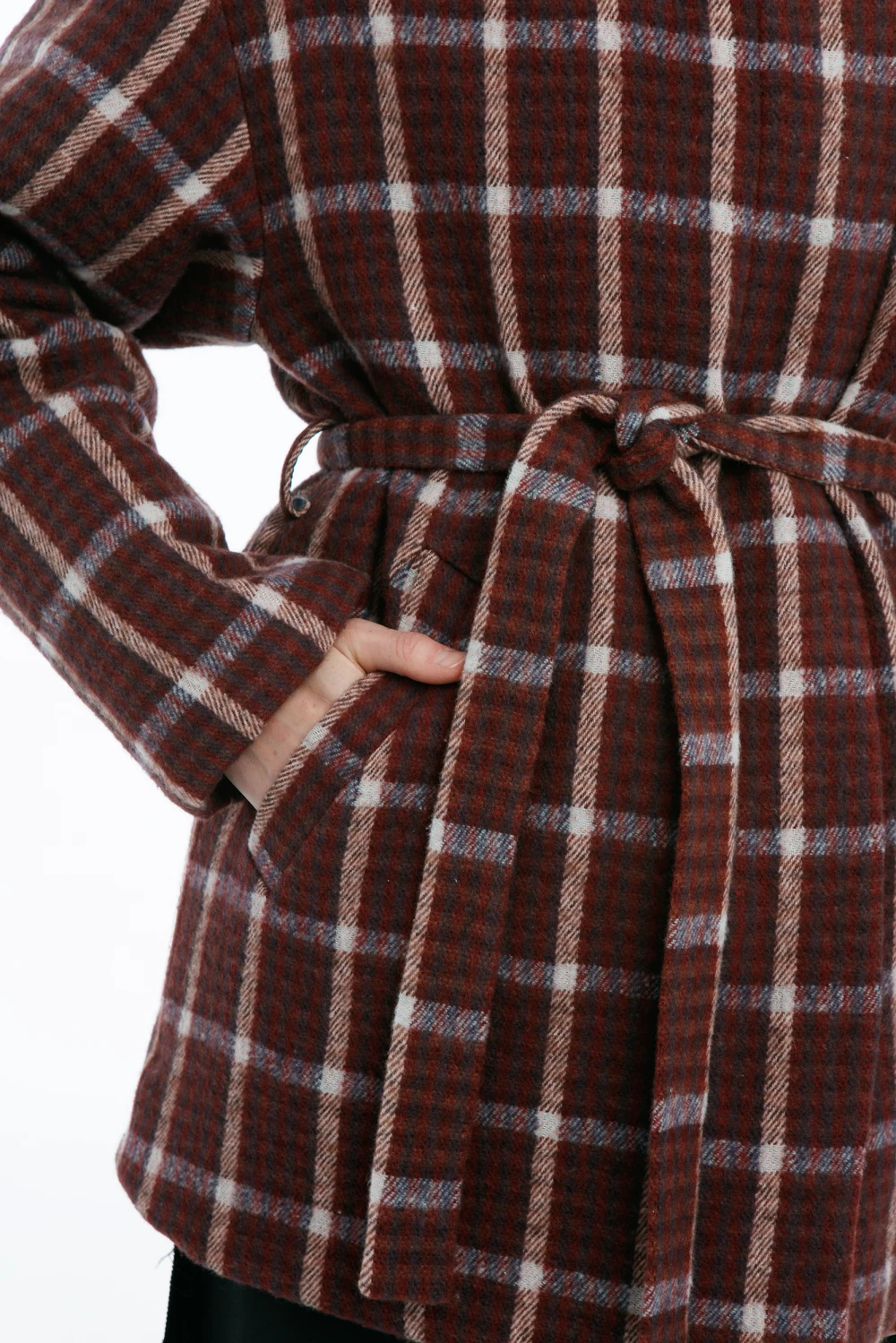 Куртка Bella (Цвет Разноцветная клетка, Размер XS-S, Состав 48% шерсть, 37% хлопок, 13% полиэстер, 2% эластан)