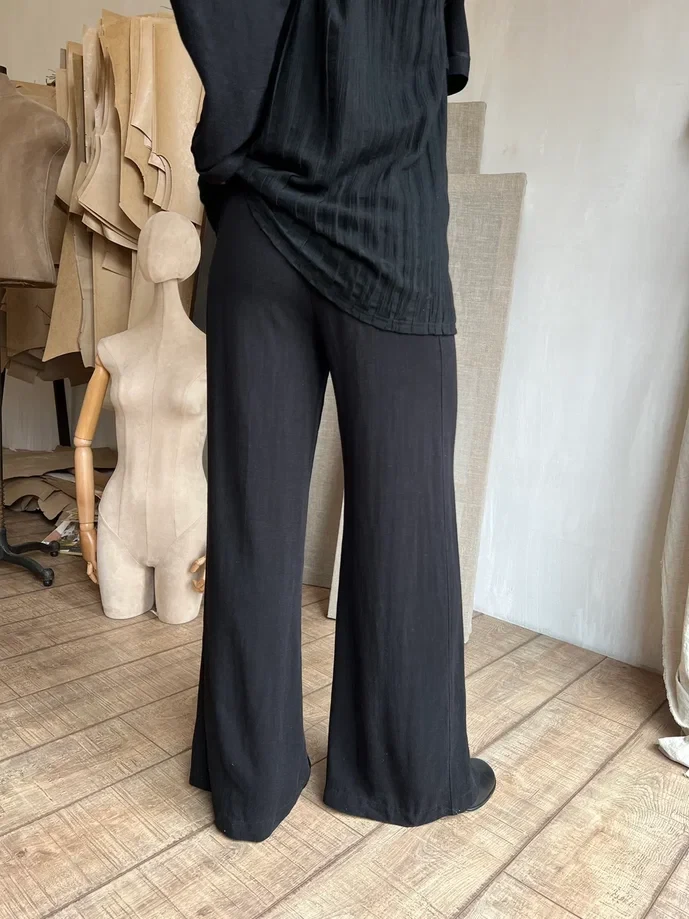 Брюки Linen 2 ( Цвет Чёрный )