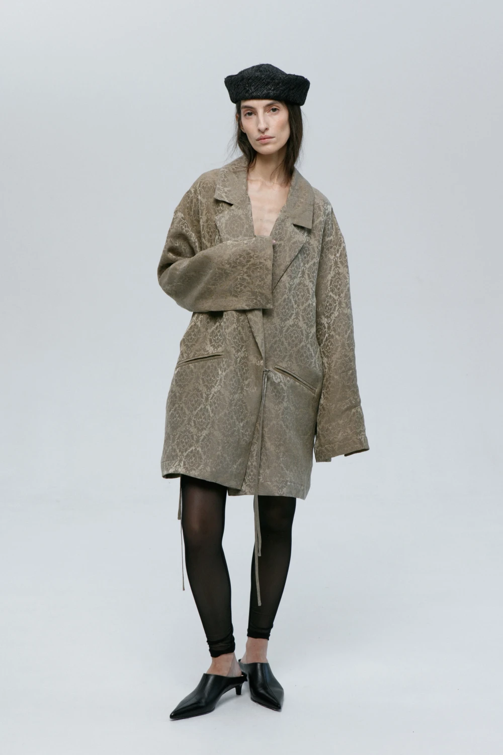 Пиджак Titled (Цвет Золотой, Размер S-M, Состав 40% Лён, 30% Полиэстер, 20% Шёлк, 10% Хлопок)