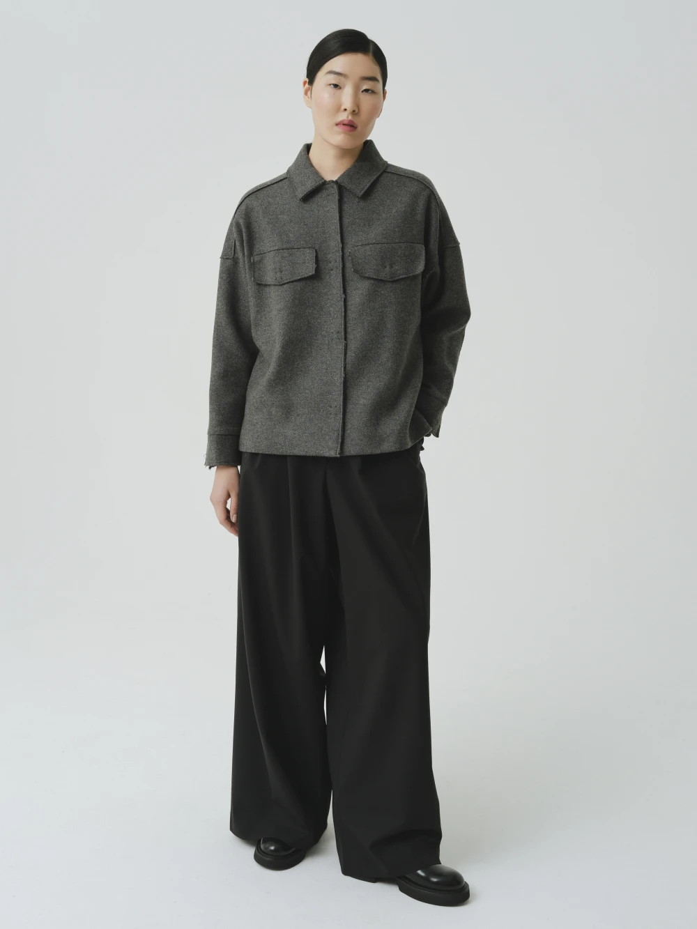 Куртка Vardi (Цвет Тёмно-серый меланж, Размер S, Состав 80% шерсть, 20% акрил)