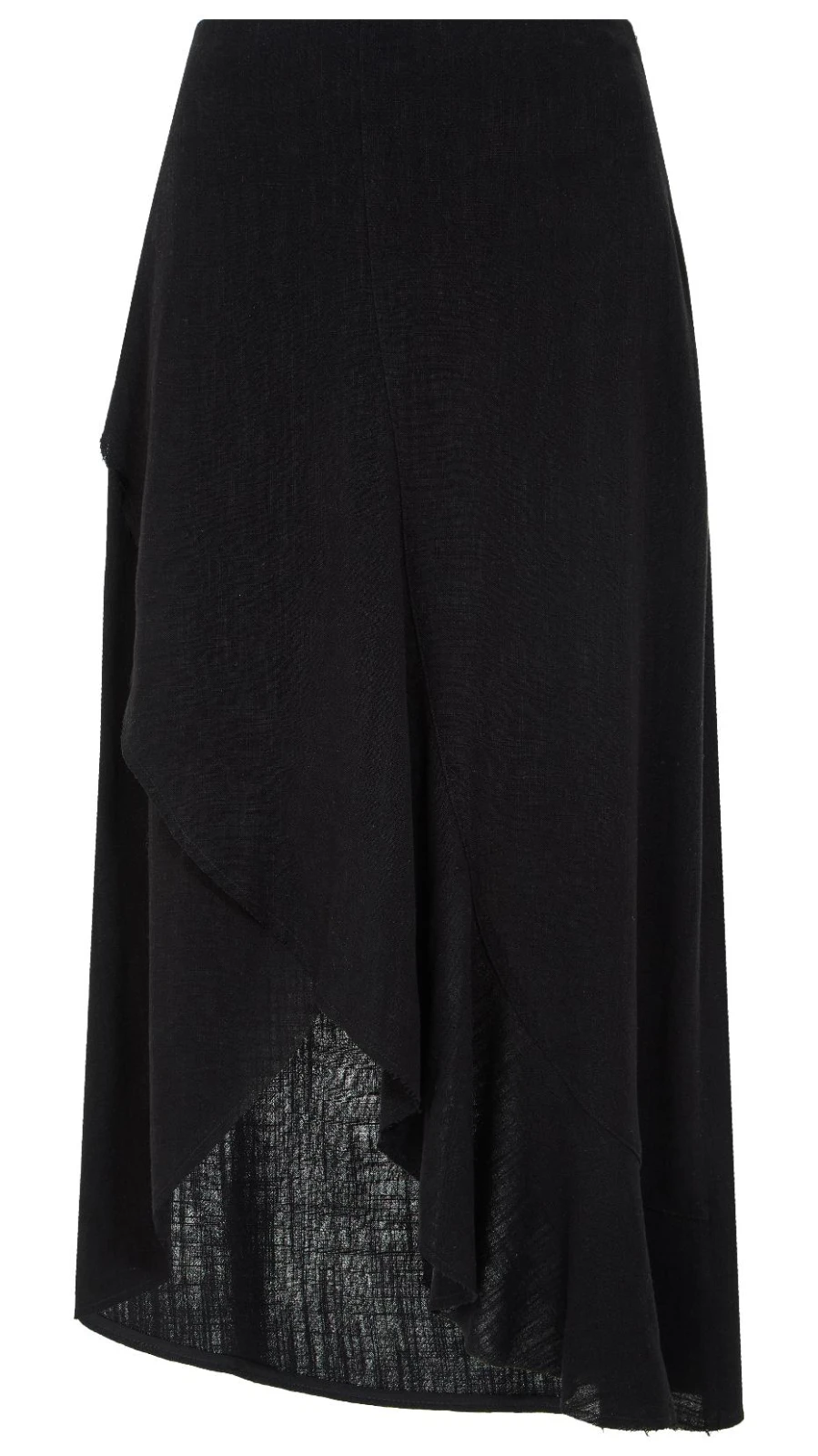 Юбка Agosto (Цвет Чёрный, Размер 50/XL, Состав 70% вискоза, 30% лён)
