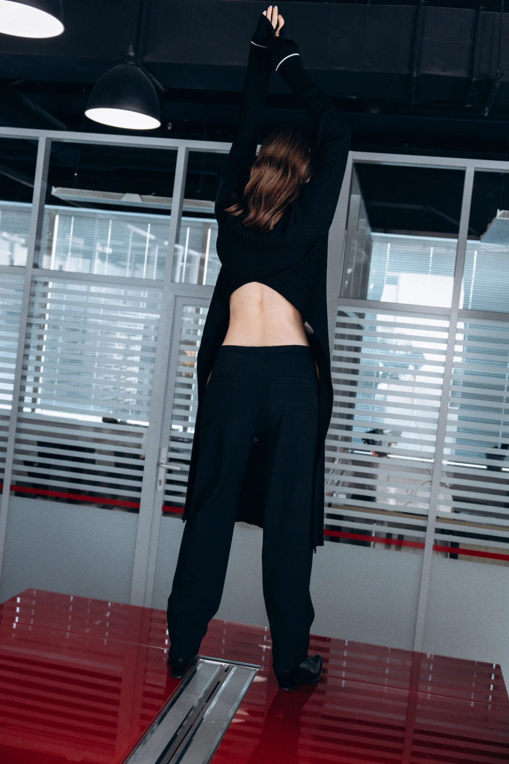 Брюки Cigarette break ( Цвет Чёрный )