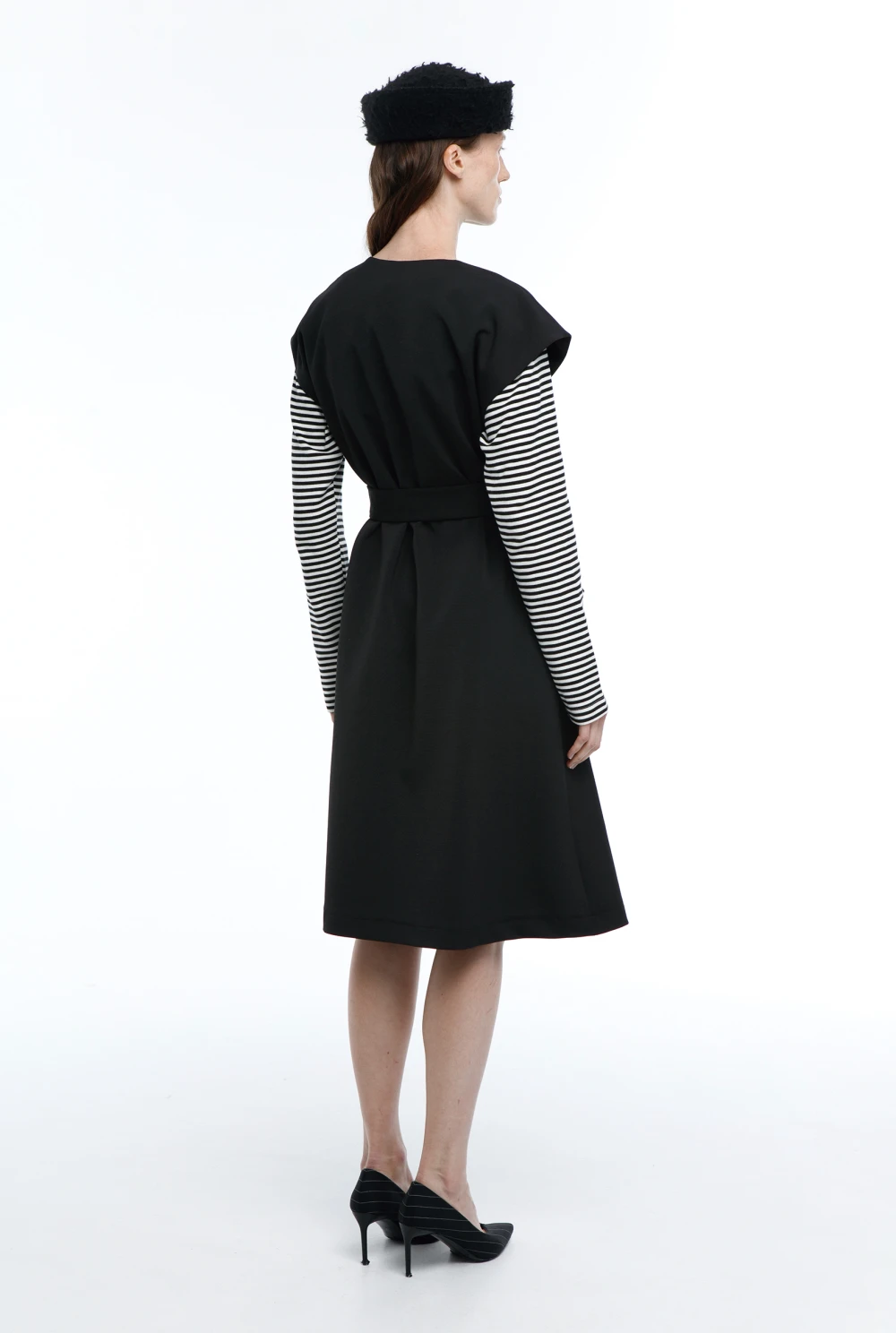 Платье Morning (Цвет Чёрный, Размер 44/S, Состав 82% Полиэстер, 16% Вискоза, 2% Эластан)