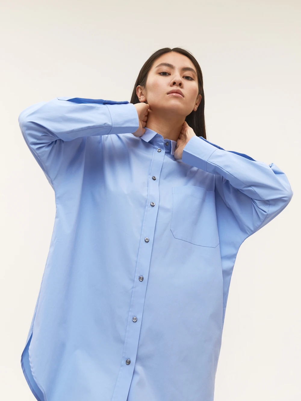 Рубашка Aksel (Цвет Голубой, Размер S, Состав 100% хлопок)