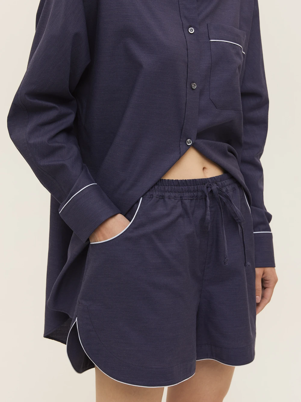 Костюм Atra (Цвет Тёмно-синий, Размер S, Состав 100% хлопок)