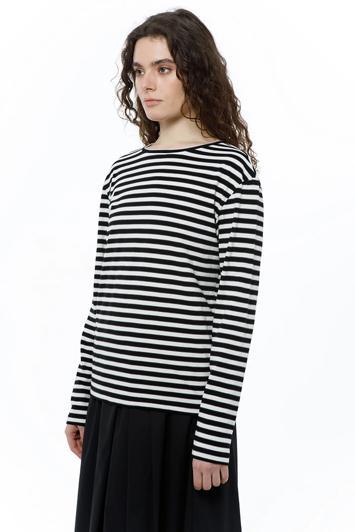 Лонгслив Dad's ( Цвет Чёрно-бело-серая полоска )