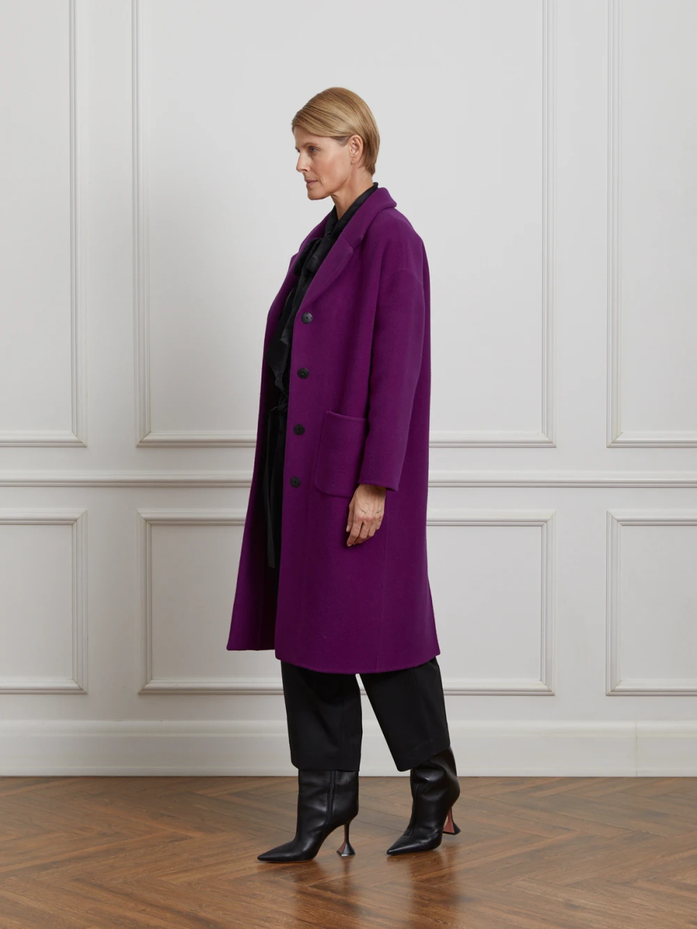 Пальто Lumba (Цвет Фуксия, Размер S, Состав 70% шерсть альпака, 30% шерсть)