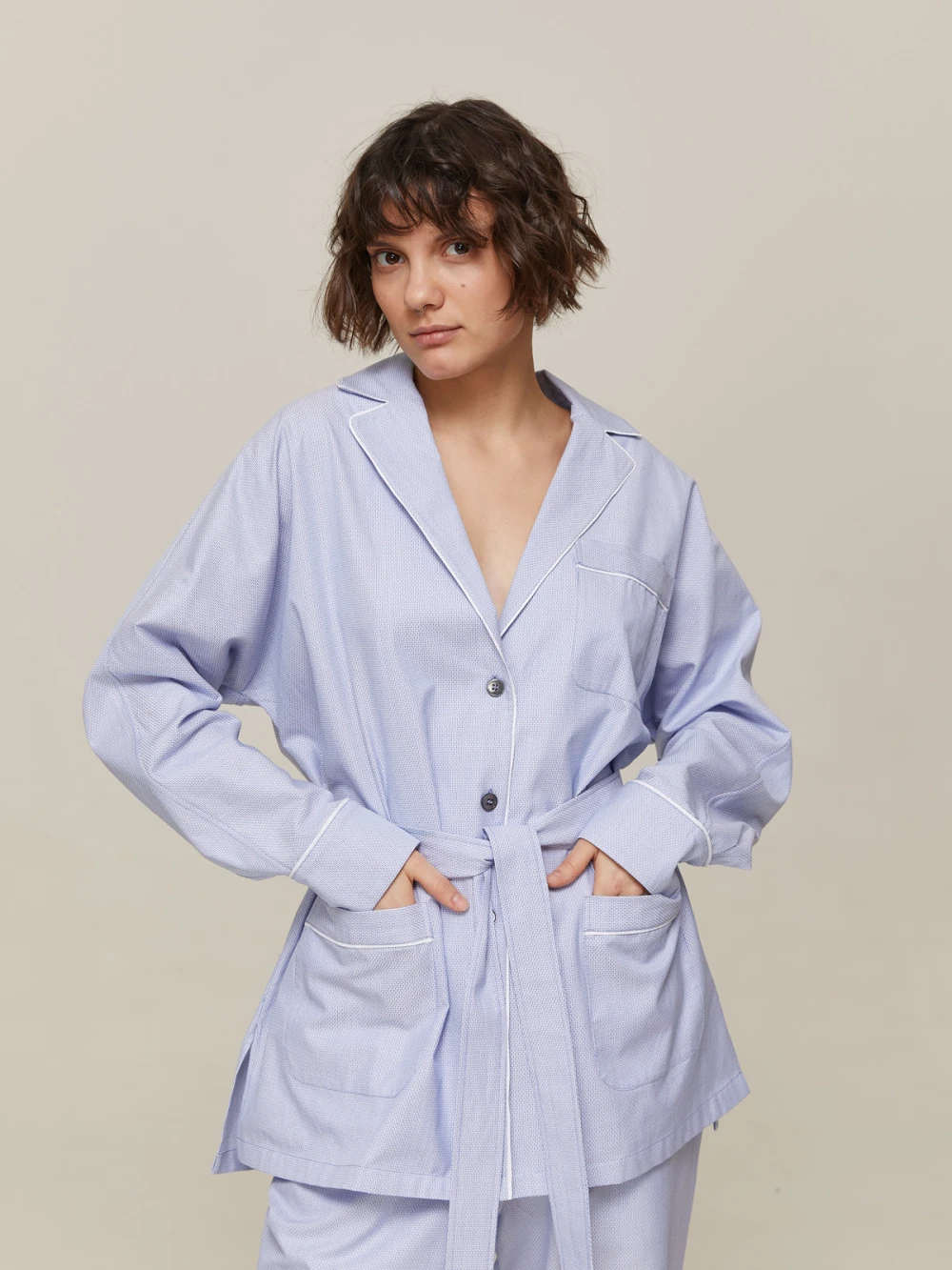 Костюм Aysha ( Цвет Светло-голубой с узором )