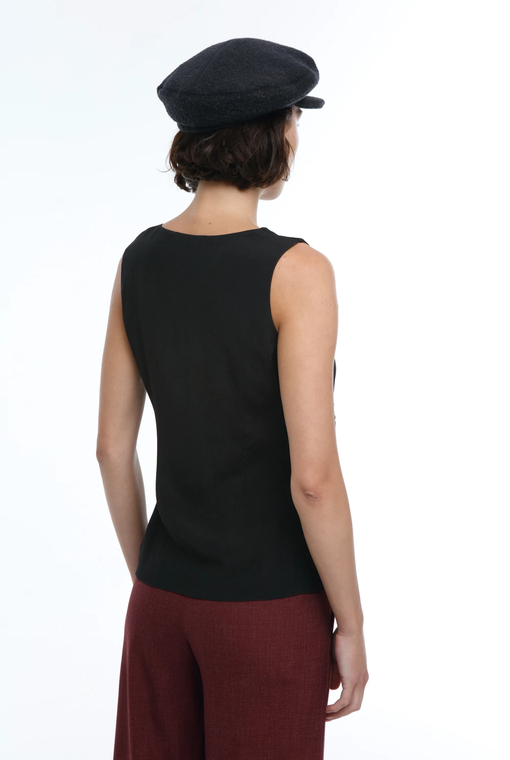 Топ Evening (Цвет Чёрный, Размер 44/S, Состав 100% Вискоза)