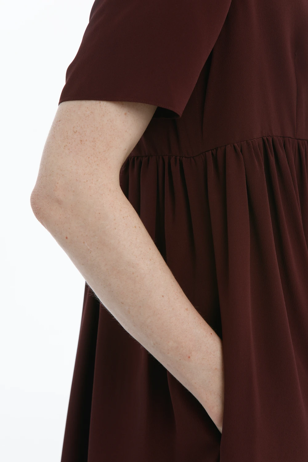 Платье Palm (Цвет Бордо, Размер 44/S, Состав 67%  Ацетат, 33% Шелк)