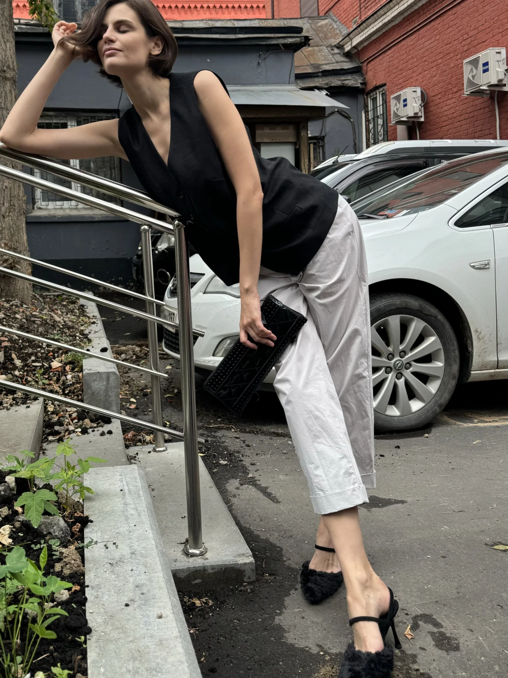 Брюки Bris (Цвет Серый, Размер 44/S Состав 100% хлопок)