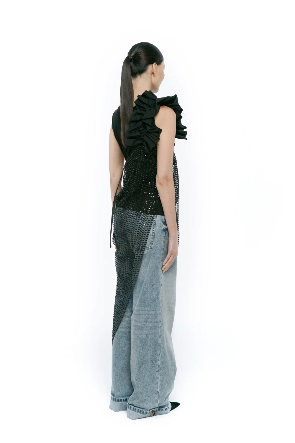 Платье See Through. (Цвет Чёрный, Размер S-M, Состав 100% полиэстер)