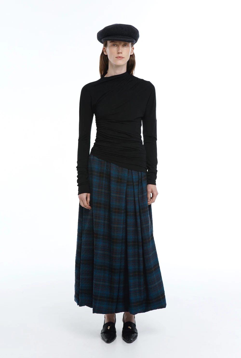 Юбка Hara ( Цвет Морская волна в клетку )