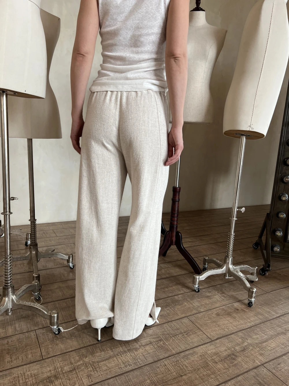 Брюки Linen 2 (Цвет Натуральный, Размер 44/S, Состав 70% вискоза, 30% лён)