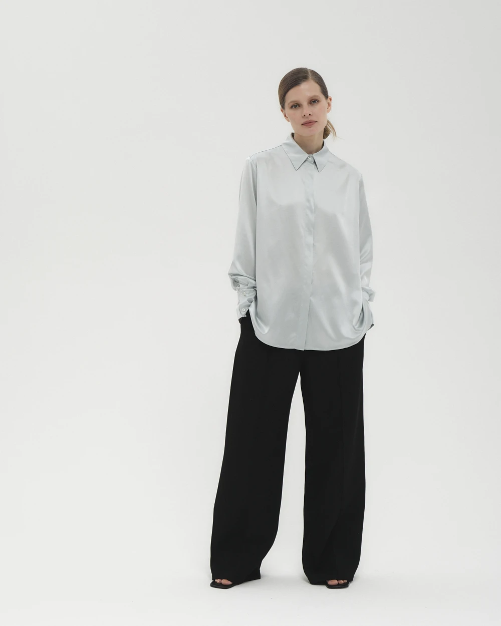 Блуза Casey (Цвет Ментол, Размер 44/S, Состав 95% шёлк, 5% эластан)