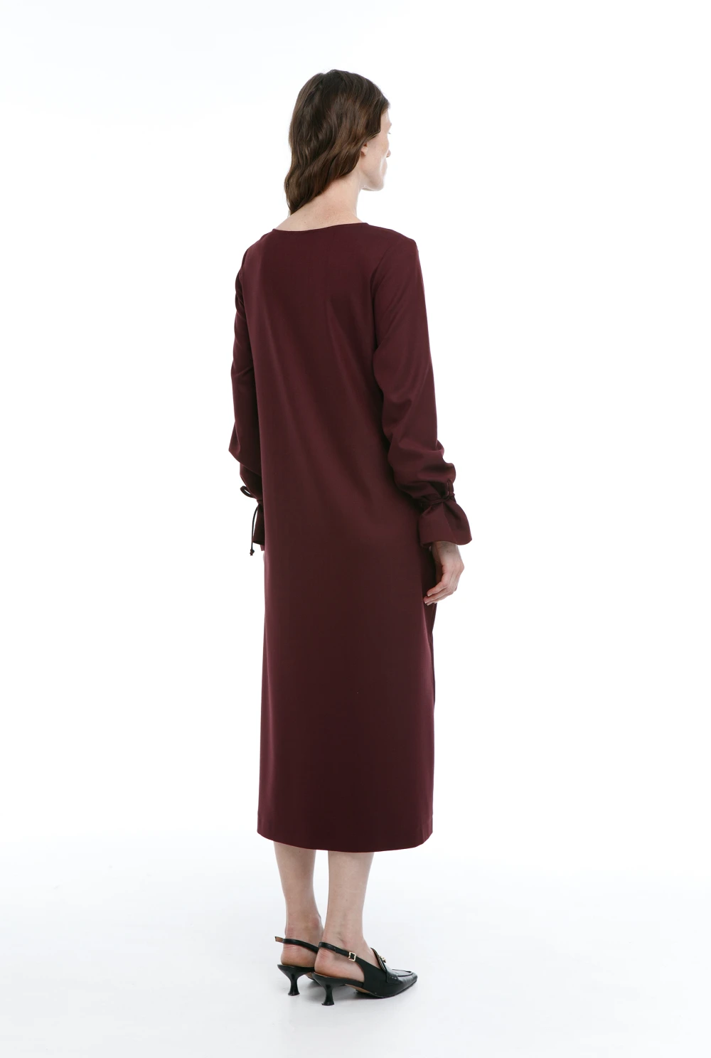 Платье Time Keeper (Цвет Бордовый, Размер 44/S, Состав 68% Полиэстер, 30% Вискоза, 2% Эластан)